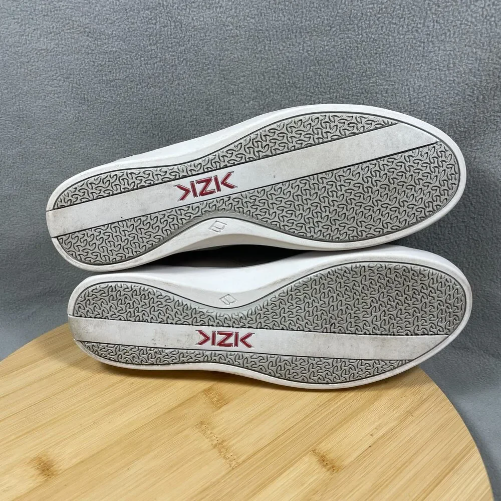 Kizik Miami Womens 9.5 M Taupe Suede Shoes Hands Free Slip On Comfort Sneakers